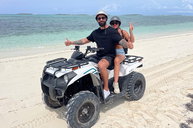 3 Hours Guided Great Exuma ATV Tour - Steventon’s fossil-studded beach stop for blue-water photos