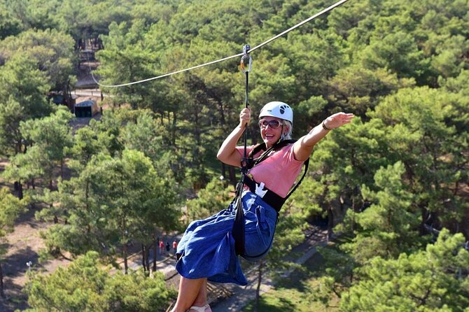 3 in 1 Rafting , Buggy Safari and Zipline Adventure - Zipline over the river: 150–200 m stations, up to 50 km/h