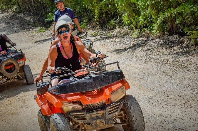 Adrenaline ATV Cenote and Zip Lines Experience at Tulum - Cenote Cave Swim With Rappel: Cool Water, Confined Stairs, Real Safety