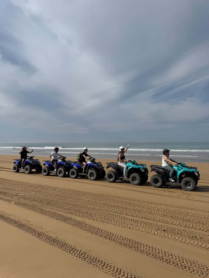 Agadir Quad Safari: Beach, Desert & Optional Sandboarding - The Sidi Toual Coastline Stop: Turning Heads at the Sea