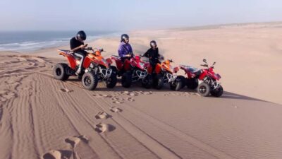 Agadir/Taghazout: Quad Bike and Sandboarding Tour - Getting to Sidi Toual Beach: Photos, Safety Talk, and That First Tea Moment