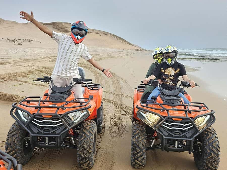 Agadir to Tifnit Desert: Quad Biking Tour with Sandboarding - Sandboarding time: pure fun, plus a real climb back up