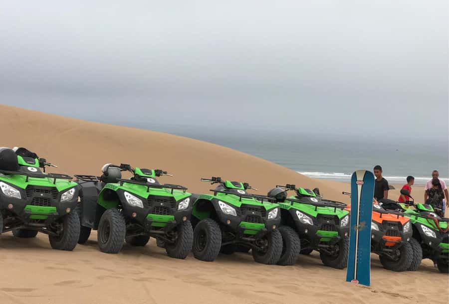 Agadir to Tifnit Desert: Quad Biking Tour with Sandboarding - The quad biking route: dunes, dust, and an Atlantic beach line