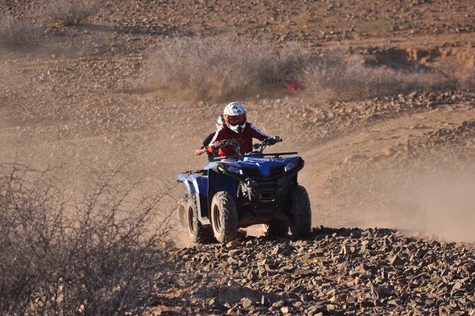Agafay Desert & Atlas Mountains Quad Biking Tour from Marrakech - Lac Lalla Takerkoust Stop: Cold Air, Safety Briefing, and First Views