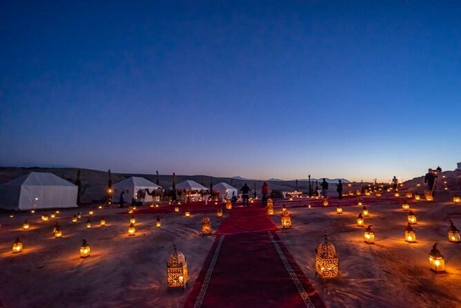 Agafay Desert: Dinner + Show with Quad Bike & Sunset Camel Ride - Pickup, drive, and the small-group vibe