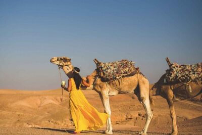 Agafay desert Family Package: Quad Bike & Camel Ride, Dinner Show - Dress-Up Time: Nomadic Berber Clothing and Quick Photo Magic