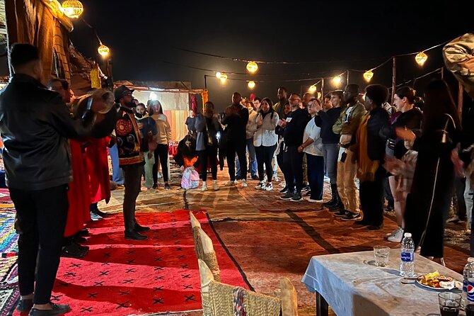 Agafay Desert Package: Quad Bike, Camel Ride, Dinner show - Desert Dinner Under a Tent: Food, Tea, and Berber Hospitality