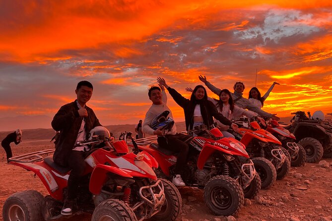 Agafay Desert: Quad Bike, Camel Ride and Dinner Show in Marrakech - Dinner in nomadic tents: tajine, salad, mint tea, and dessert