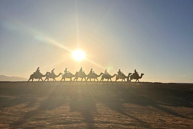 Agafay Desert: Quad Bike & Camel Ride & Magical Diner with Show - Agafay camel ride at sunset: quick, scenic, and photo-friendly