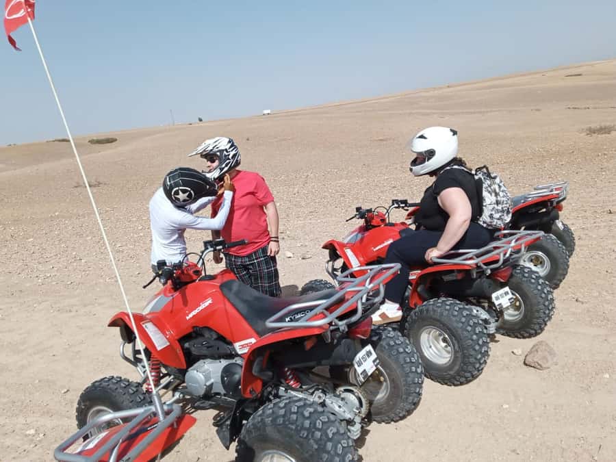 Agafay Desert: Quad Bike Experience with Lunch - Riding Agafay Dunes With Atlas Views in the Background