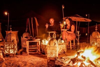 Agafay Marrakech dinner show with quad bike and camel ride - The Camel Ride at Sunset: The Main Character Moment