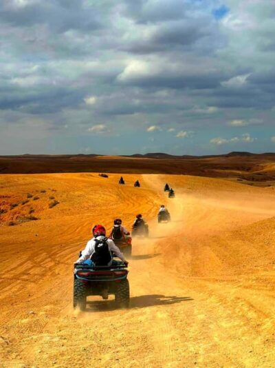Agafay Tour: Sunset, Dinner, Camel ride, Quad and fire show - Getting there: Marrakech pickup and the Lalla Takerkoust scenic break