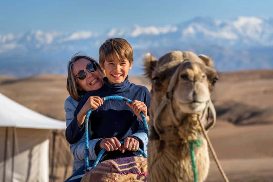Agafay Tour: Sunset, Dinner, Camel ride, Quad and fire show - The dinner camp evening: camel ride, bonfire rhythms, and fire show