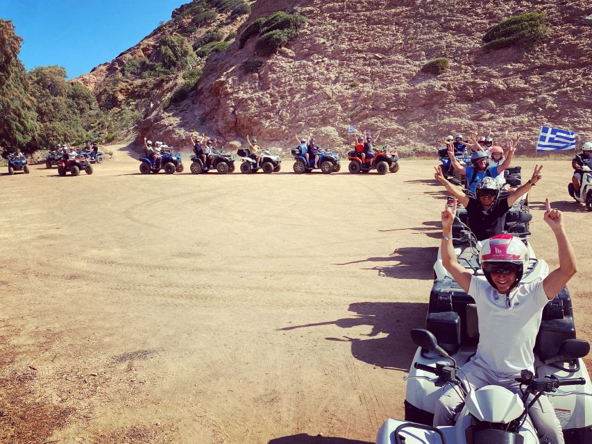 Agia Pelagia: Sunset or Morning Quad Tour & Ghost Town Visit - The Return Ride, Raki Shot, and Sweet Finish