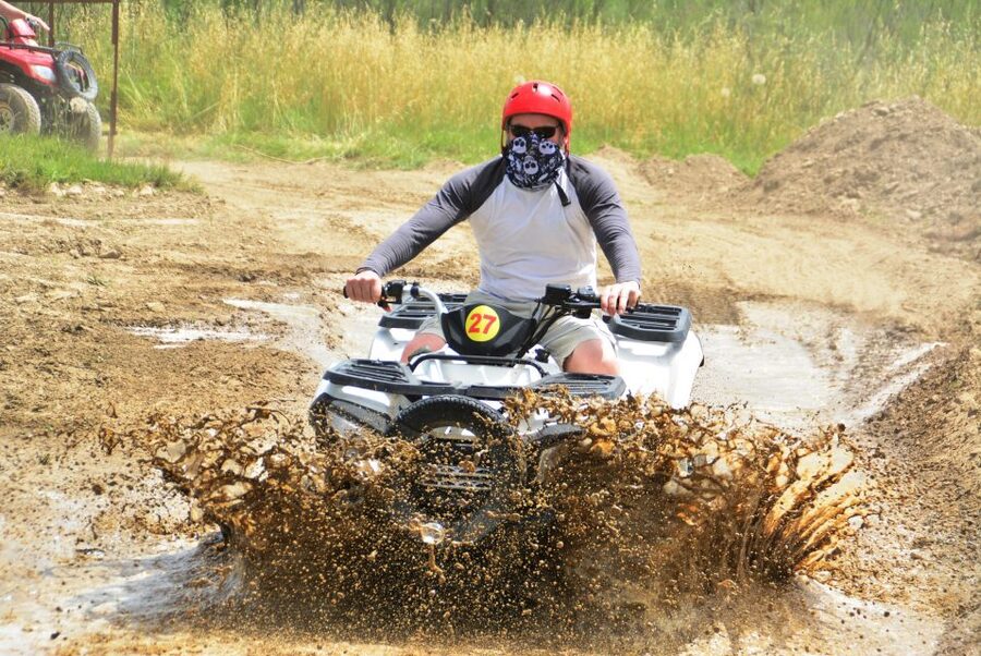 Alanya: Quad Bike Safari - The Alara River Ride: Hills, Pine Trees, Streams, and Dirt Tracks