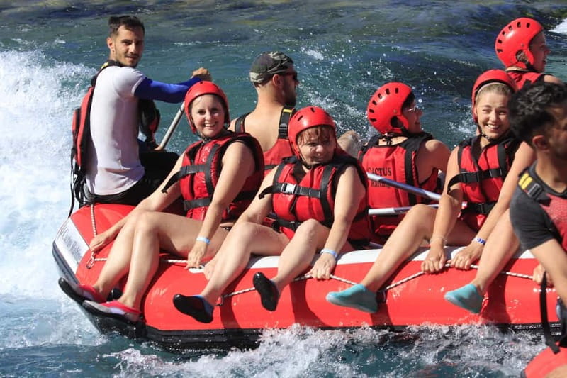 Alanya/Side/Antalya: Canyon Rafting, Buggy & Zipline Tour - Pre-rafting moments: gear up, photos on the bridge, then into the canyon