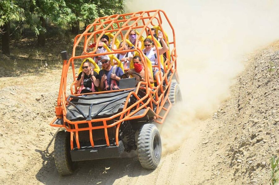 Alanya: Super Combo Quad, Buggy, Rafting & Zipline w/Lunch - Quad and buggy safari: fun wheels, mostly controlled riding
