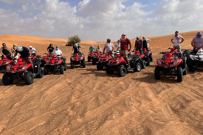 All in one Dubai Desert Safari ATV or Buggy Camelride BBQ Dinner - Guides: Ikram Khan and Atif make or break the experience