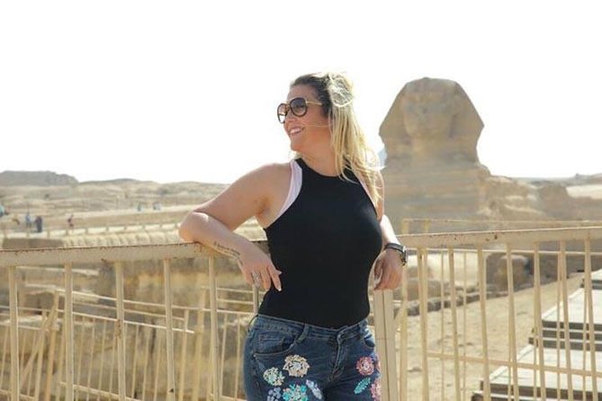 All inclusiveTour to Giza Pyramids,Sphinx,One Hour Quad Bike,30 M Camel Ride - The Great Sphinx: where the guide’s context really matters