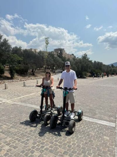 Ancient Athens Electric ATV Scooter Tour - Plaka pickup and the Athens mood you start in