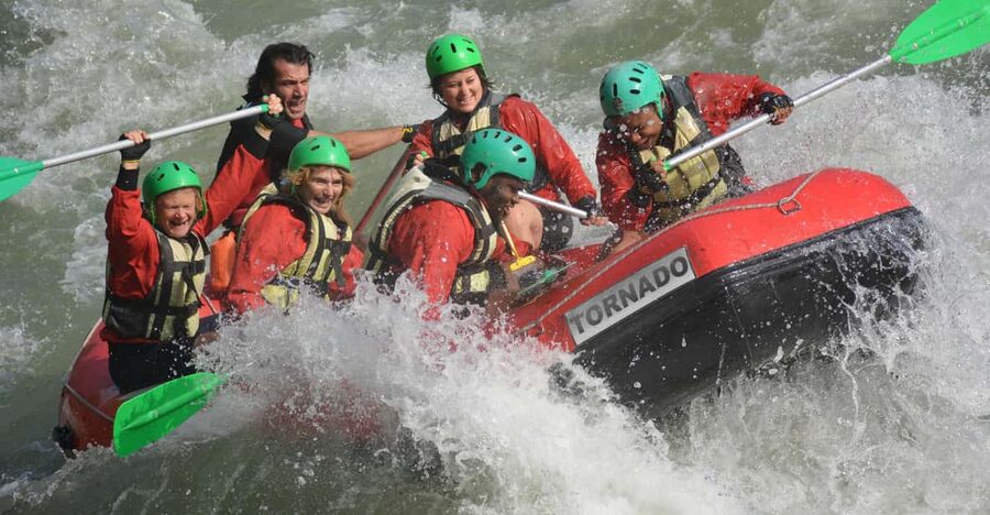 Antalya: Private Rafting, Zipline, Quad or Buggy w/ Lunch - Rafting your own boat, then switching to zipline mode