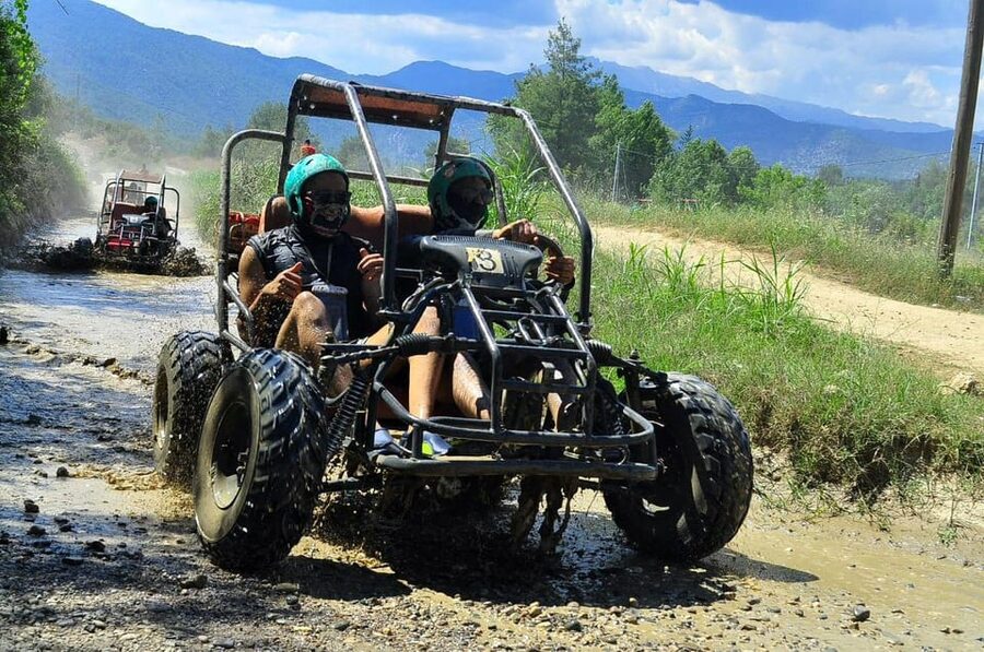 Antalya: Private Rafting, Zipline, Quad or Buggy w/ Lunch - Zipline after rafting: safety instruction and enjoying the ride
