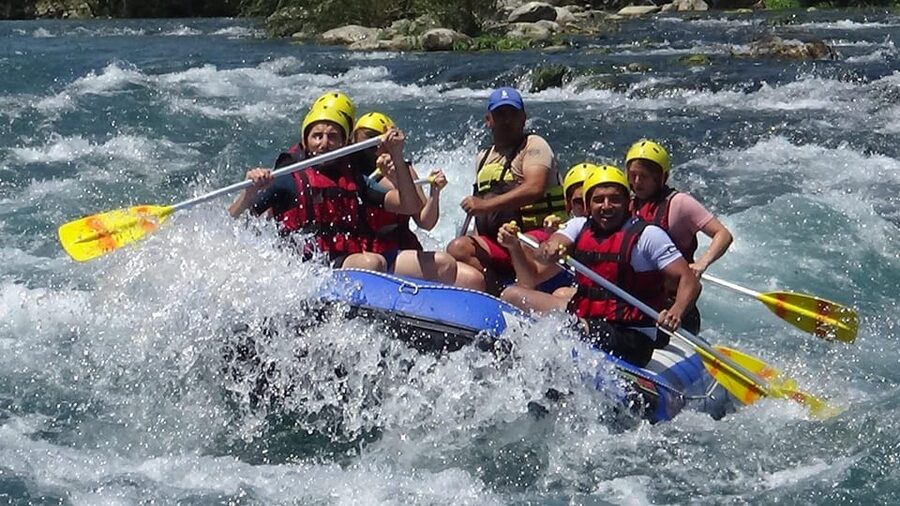Antalya: Rafting & Buggy, Quad Safari & Zipline Adventure - Zipline over Antalya: the payoff view at the end of the day