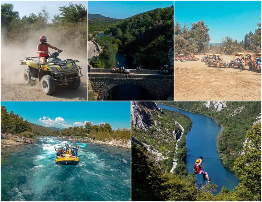 Antalya/Side: Quad, Buggy, Rafting & Zipline Tour with Lunch - From Side to the Taurus Mountains: Where the Day Starts