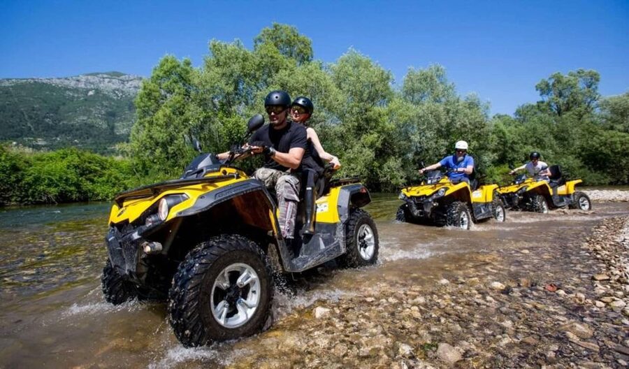 Antalya: Super Combo Quad, Buggy, Rafting & Zipline w/Lunch - Rafting the Cold, Foamy River: How the Rapids Part Actually Works