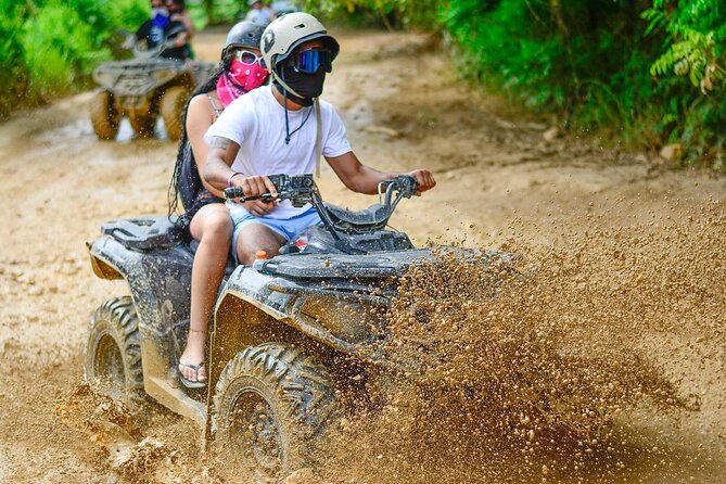 ATV 4x4 VIP Beach, Caves & Local Half Day Flavors - Los Hoyos del Salado (cenote) and Tiano Cave: hike, then cool water