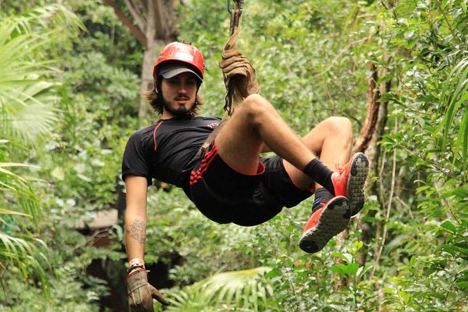 ATV Adventure Combo with Snorkeling, Ziplines, Cenote, and Lunch - ATVs in Puerto Morelos jungle: choose single or shared and plan for mud
