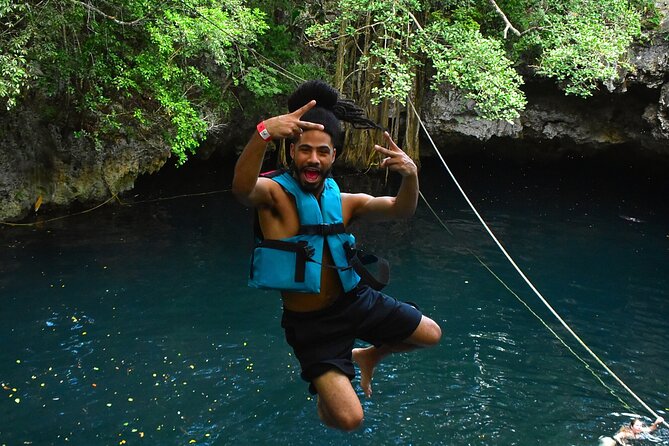 ATV Adventure, Interactive Bridges, Ziplines, Cenote and Lunch - Cenote Verde Lucero: Cooling Off in a Fresh-Water Cave System