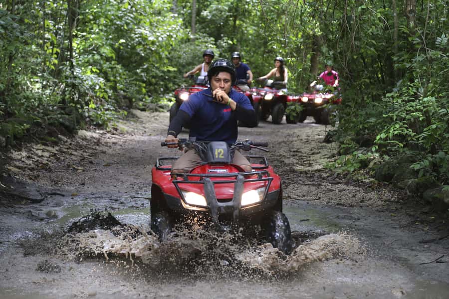 ATV Adventure to Jade Cavern Double - Getting Set Up: Safety Gear and ATV Basics in Cozumel