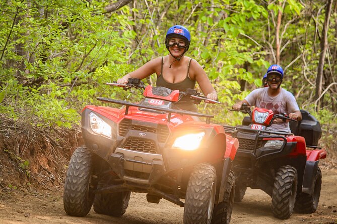 ATV and Zipline Combo Tour from Tamarindo or Conchal or Riu Hotel - ATV Part: Semi-Automatic Honda + Practice Laps + Dust