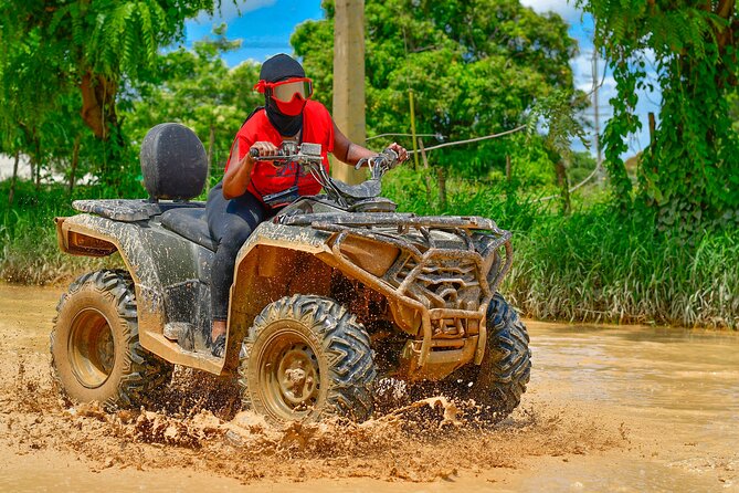 ATV Buggy Adventure to Macao Beach and Water Cave in Punta Cana - The cave swim at Los Hoyos del Salado (Blue Water): the “worth it” moment