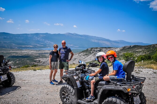 ATV Cetina family tour with picnic - River swimming stop and rain gear: planning for real weather