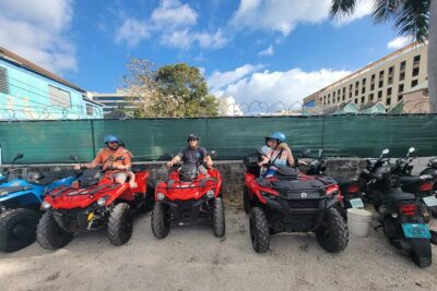 ATV Half Day City Tour in Nassau: Guided Tour With Free Samples - Pickup, ATVs, and Safety: How This Ride Feels in Real Life