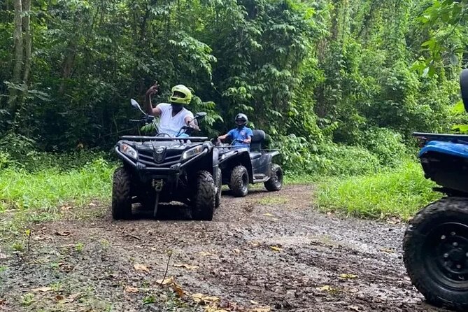ATV Riding in Rainforest & Ricks Cafe from Montego Bay - Safari ATV Riding: Quad Instructions, Bird-and-Greenery Views, and a River Foot Dip