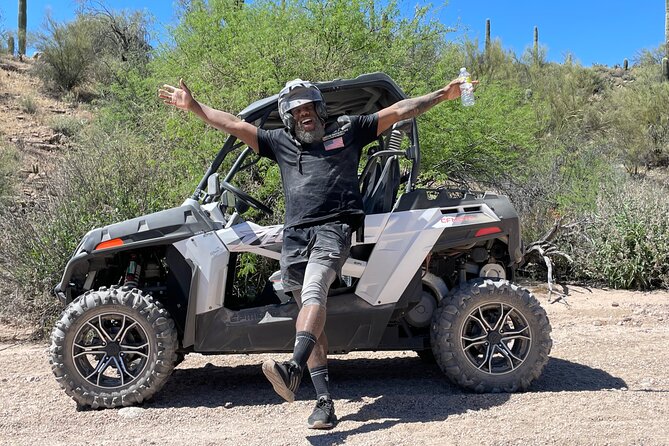 ATV/UTV 2 Person Sand Buggy Off-Road Desert Adventure, Scottsdale - Safety and guide teamwork: helmets, instruction, and split groups