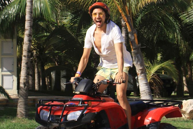 ATV with Speedboat, Waverunner, or Parasailing - Maroma Beach club stop: food, drinks, lockers, and the photo reality