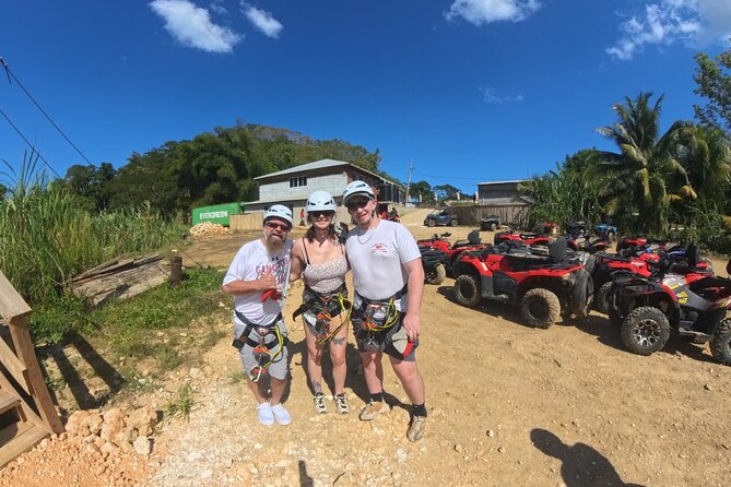 ATV/ Zipline/Horseback/Rafting /Rick's Cafe From Montego Bay - ATV through sugar-cane farms: practice first, then muddy trails