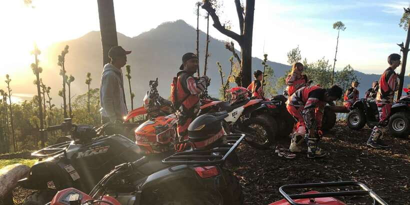 Bali: ATV Batur Sunrise, Lava, Pine Forest and Hot Spring - Sunrise pickup and the fast drive to Mount Batur