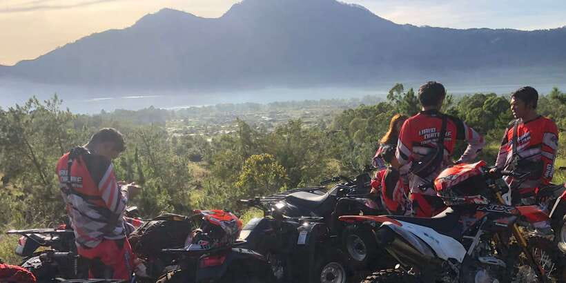 Bali: ATV Batur Sunrise, Lava, Pine Forest and Hot Spring - Pine forest trails and the run up to the sunrise point