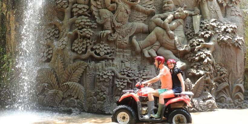 Bali: ATV Gorilla Cave, Ubud Monkey Forest, & Waterfall Tour - The Gorilla Cave ATV Ride: Jungle, Mud, Tunnels, and Rushing Water