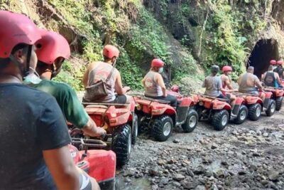 Bali ATV Quad Bike With Blue Lagoon Snorkeling - The ATV ride in Ubud: training first, then mud, tunnel, and a waterfall
