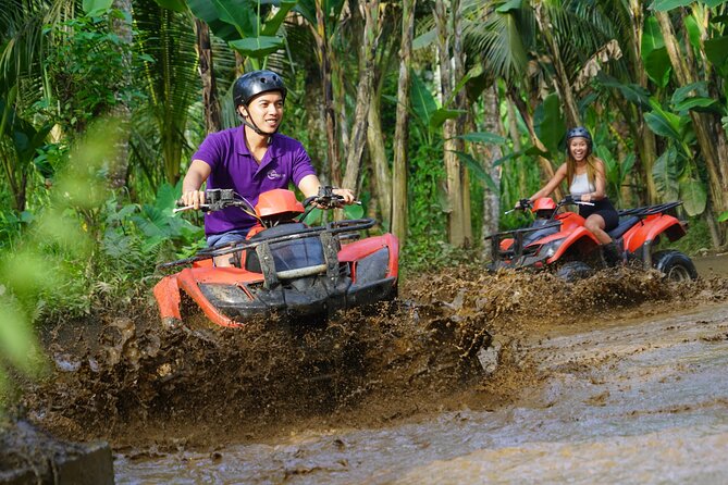 Bali ATV Quad Bike with Monkey Forest and Tegenungan Waterfall - Lunch, shower towels, and resetting after the mud