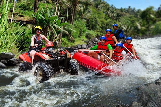 Bali ATV Ride and White Water Rafting - Rafting the Ayung River: rapids, jungle, and the stairs test