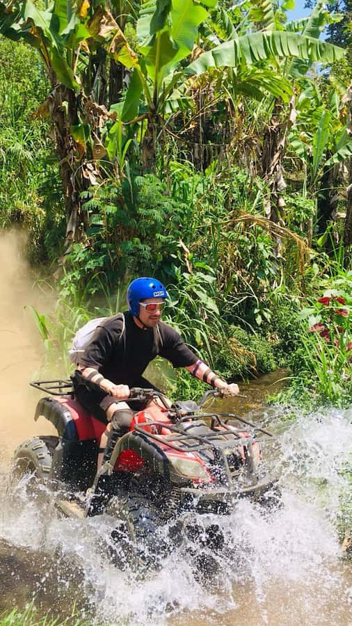 Bali: Dolphin Swimming Tour with ATV Quad Bike & Waterfall - Banyumala Twin Waterfall: the payoff swim