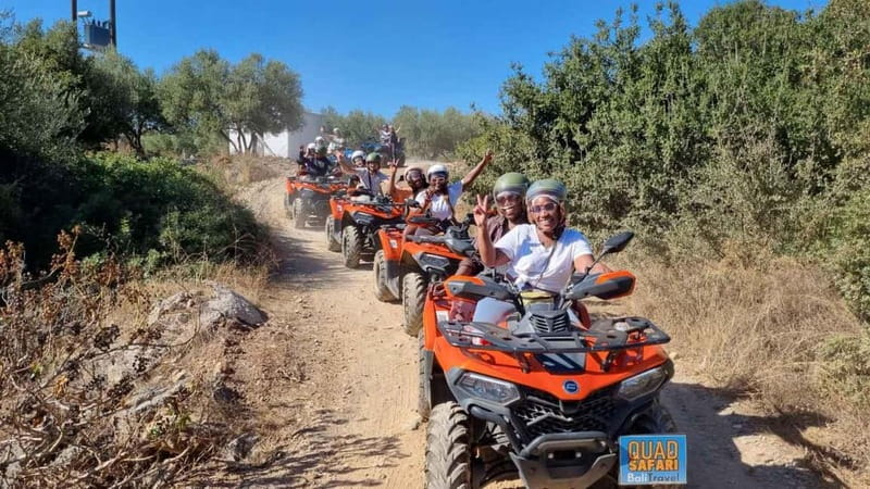 Bali & Panormo Rethymno:Quad Safari & visit Cave 57km 4hours - Quad ATV safari roads: the fun part is the mix of dirt and country lanes