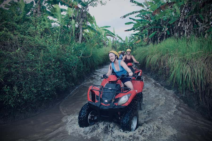 Bali: Ubud Gorilla Cave Track ATV & Waterfall Tour with Meal - Key highlights